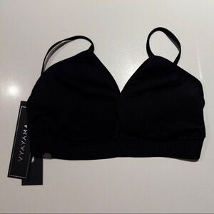 Vyayama KALABLAK™ Black Bralette NWT